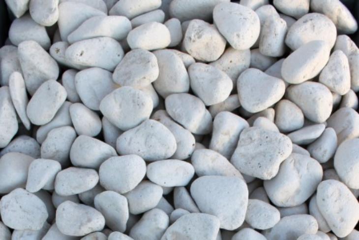 Белая галька галтовка (20-40 мм.)  купить в Севастополе от производителя, без посредников