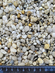 Галька крымская жемчужная фр. 5-10 мм.  купить в Севастополе фото Камень Клуб