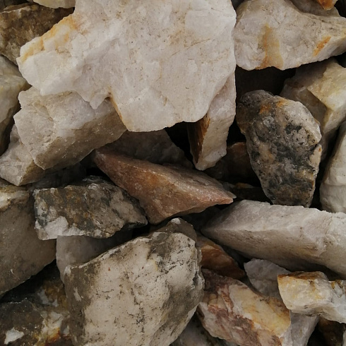 фото Кварц ( фр. 70-100 мм)  купить в Севастополе в интернет-портале КАМЕНЬ КЛУБ