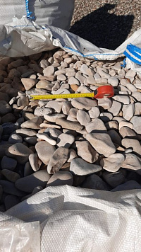 Галька каспийская фр. 40-70 мм.  купить в Севастополе фото Камень Клуб