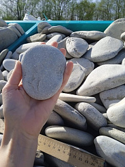 Галька черноморская фр. 100-150 мм.  купить в Севастополе фото Камень Клуб