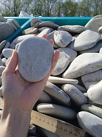 Галька черноморская фр. 100-150 мм.  купить в Севастополе фото Камень Клуб