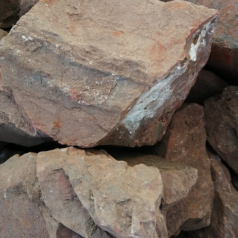 фото Яшма красная  (фр. 70-100 мм)  купить в Севастополе в интернет-портале КАМЕНЬ КЛУБ