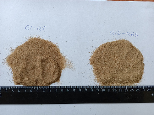 Кварцевый песок для площадок фр. 0,16-0,63 мм.  купить в Севастополе фото Камень Клуб