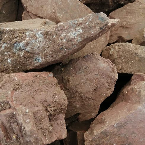 фото Яшма красная  (фр. 70-100 мм)  купить в Севастополе в интернет-портале КАМЕНЬ КЛУБ