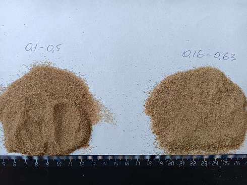 Кварцевый песок для площадок фр. 0,16-0,63 мм.  купить в Севастополе фото Камень Клуб