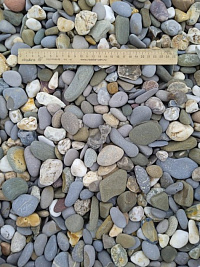 Галька Крымский берег МИКС фр. 20-40 мм.  купить в Севастополе фото Камень Клуб