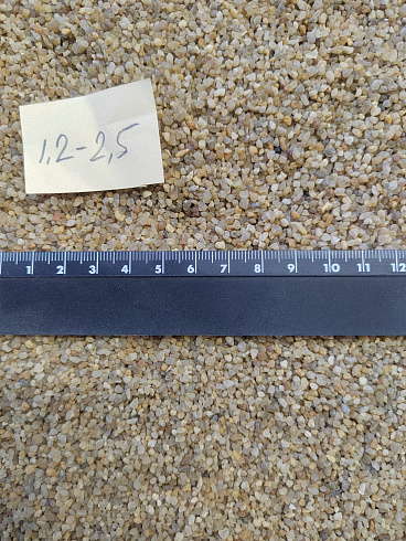 Кварцевый песок сухой фракцинированный фр. 1,2-2,5 мм.  купить в Севастополе фото Камень Клуб