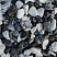 Kamenclub.ru: Мраморная крошка (щебень галтованный микс:зеленый-черный) фр.10-20 мм.  купить в Севастополе мрамор зеленый, черный декоративные ландшафтные окатанные округлые камни щебня 14500 руб/т   фото КАМЕНЬ КЛУБ