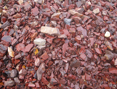 Kamenclub.ru: Щебень крошка красный (ЯШМА) фр. 5-10 мм.  купить в Севастополе крошка каменная яшмы красный, бордовый, темно-красный декоративная крошка ландшафтная каменная яшмоидная 8500 руб/т   фото КАМЕНЬ КЛУБ