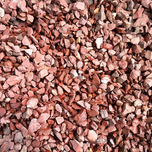 Kamenclub.ru: Щебень крошка красный (ЯШМА) фр. 10-20 мм.  купить в Севастополе яшма красный, бордовый, оранжевый, рыжий декоративный каменный ландшафтный щебень колотый 9000 руб/т   фото КАМЕНЬ КЛУБ