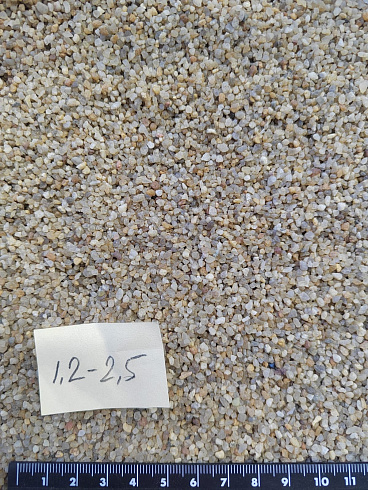 Кварцевый песок сухой фракцинированный фр. 1,2-2,5 мм.  купить в Севастополе фото Камень Клуб