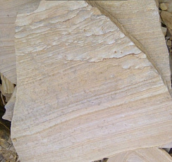 Kamenclub.ru: Песчаник пластушка желтый с рисунком (4-6 см)  купить в Севастополе плитняк пластушка желтый с рисунком песчаник 9 000 руб/м3   фото КАМЕНЬ КЛУБ