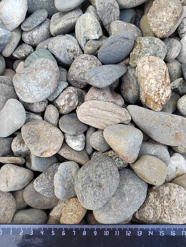 Kamenclub.ru: Галька речная окат (серая) фр.40-60 мм купить  в Севастополе галька речная серый бежевый рыжий коричневый округлый речной камень 5000 руб/т   фото КАМЕНЬ КЛУБ