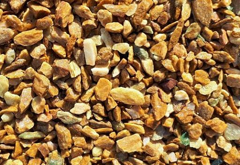 Kamenclub.ru: Щебень крошка желтый (ЗЛАТОЛИТ) фр. 20-40 мм.  купить в Севастополе златолит бежевый, золотистый, желтый декоративная каменная крошка 10800 руб/т   фото КАМЕНЬ КЛУБ