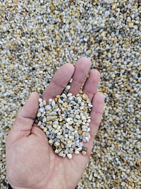 Галька крымская жемчужная фр. 3-5 мм.  купить в Севастополе фото Камень Клуб